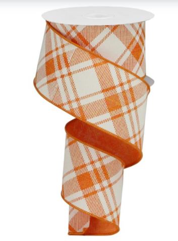 Orange and White Printed Plaid.JPG
