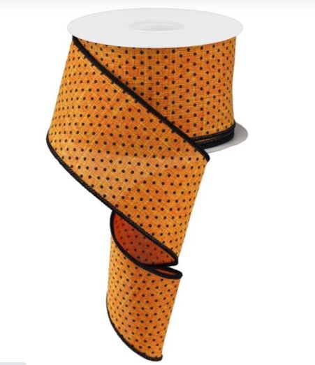 Orange with Black Swiss Dots.JPG
