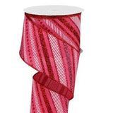 Pink and Red Multi Diagonal Stripes.JPG