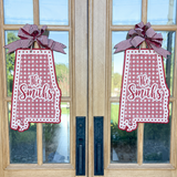 Rattan Alabama with Dots Door Hanger - (multiple colorways)