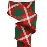 Red. green and white printed plaid.JPG
