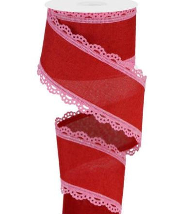 Red with Pink Scalloped Edges.JPG