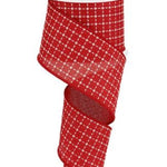 Red with White Embroidered Squares.JPG