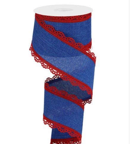 Royal Blue and Red Scalloped Edges.JPG