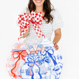 Abigail  Patriotic Ginger Jars Grouping Door Hanger