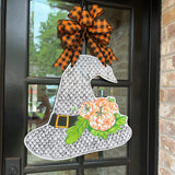 Winifred Black Witch Hat Door Hanger