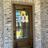 The Melissa Peeps Gingham Door Hanger