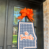 Rattan Alabama with Dots Door Hanger - (multiple colorways)